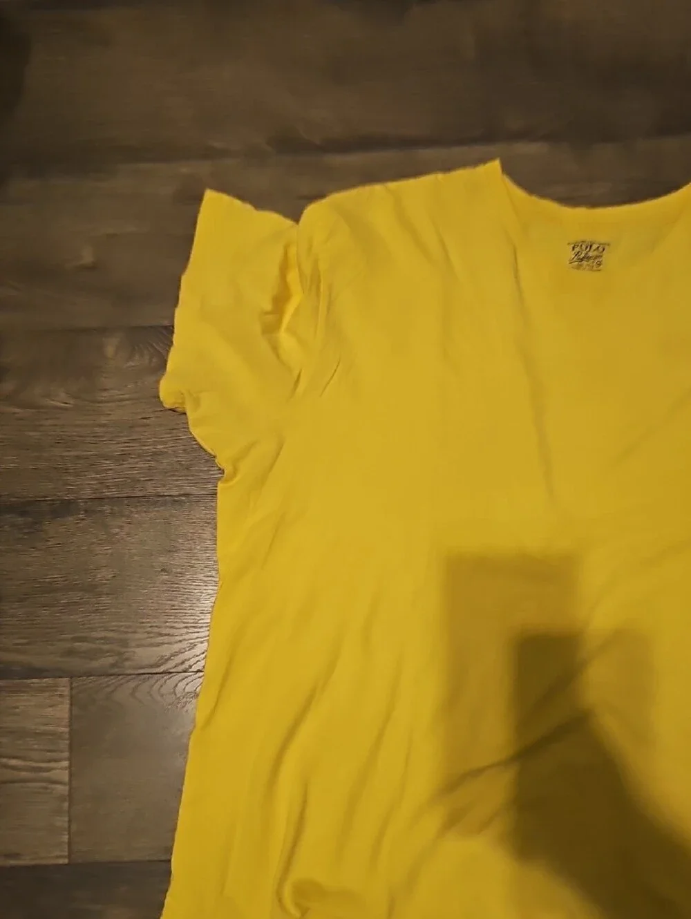 Polo Tee Shirt Ralph Lauren Light Yellow Crewneck Light Blue Pony Xlarge